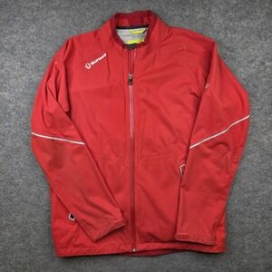 Sunice Jacket Mens Large Red Zephal Full Zip Golf Waterproof‎ Windbreaker